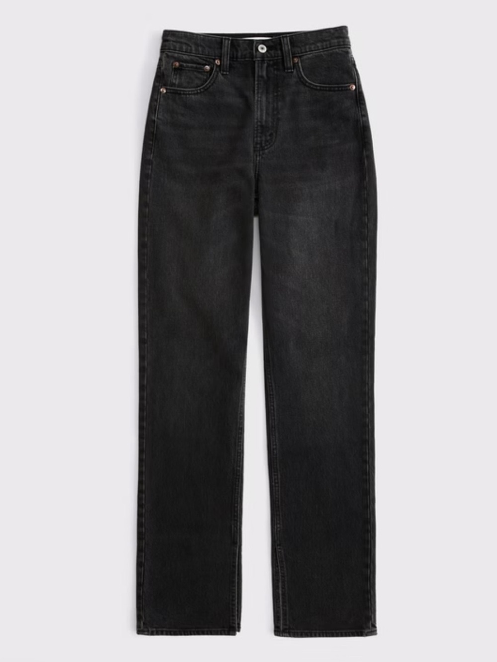 Abercrombie & Fitch 90s Straight Ultra High-Rise Jeans — Washed Gray